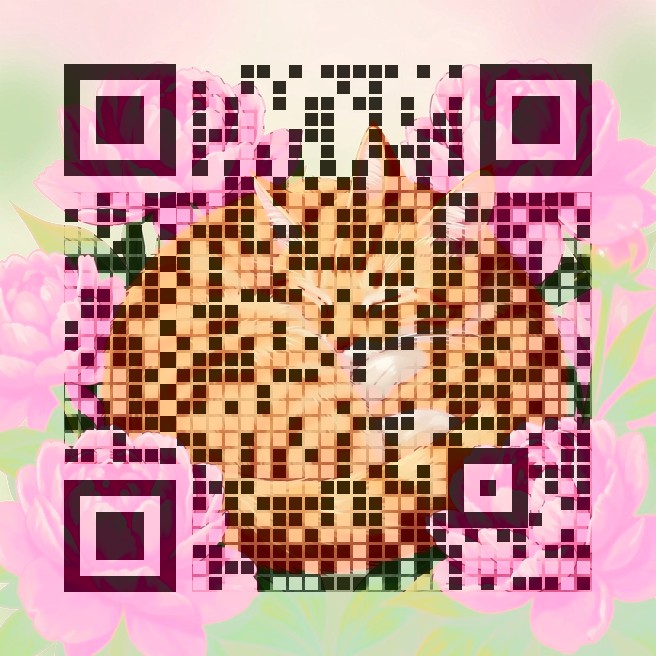 Cat lovers QR art