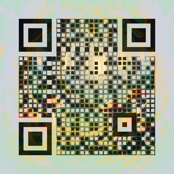 Camping event QR art