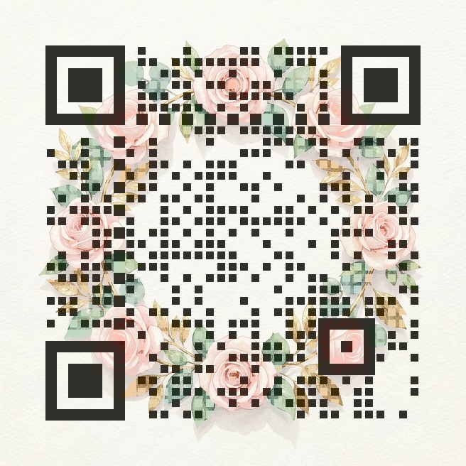 Wedding invite QR art